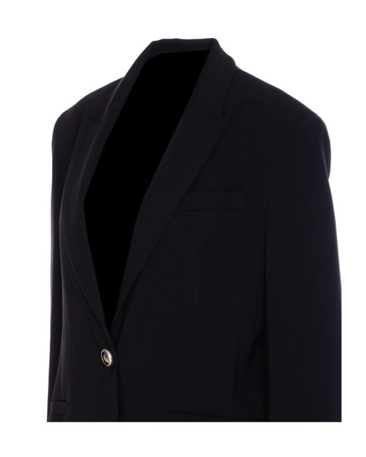 Pinko Blue Faraona Single-Buttoned Jacket