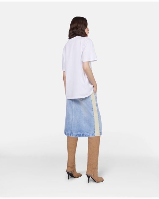 Stella McCartney White Stella Iconics Crewneck T-Shirt