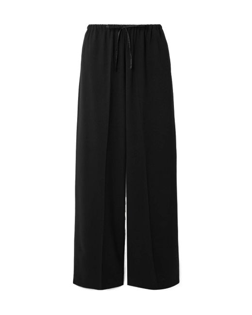 Dries Van Noten Black Pressed Crease Pants