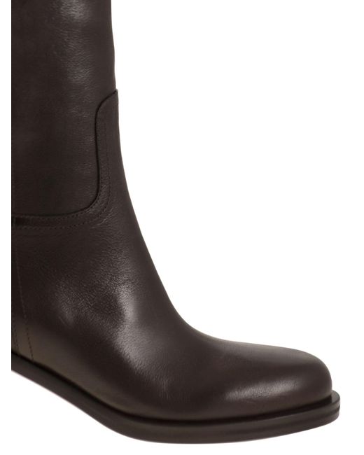 Brunello Cucinelli Brown Monili Detailed Classic Boots