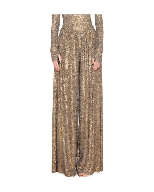 Norma Kamali Natural Boyfriend Elephant Trousers