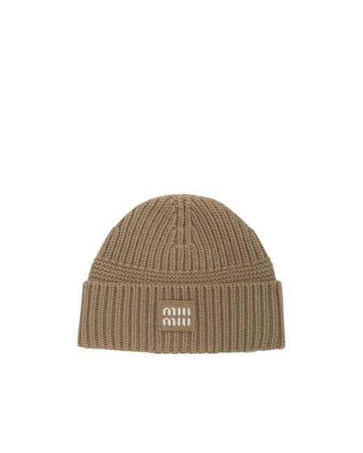 Miu Miu Brown Hats And Hairbands