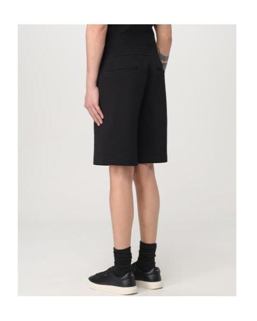 ARMANI EXCHANGE Black Bonded Stretch Bermuda Shorts for men