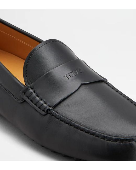 Tod's Black Penny Driving Loafers for men