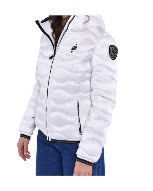 Blauer Usa White Blauer Camelia Quilted Jacket