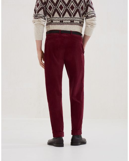 Brunello Cucinelli Pleated Tapered Trousers for men