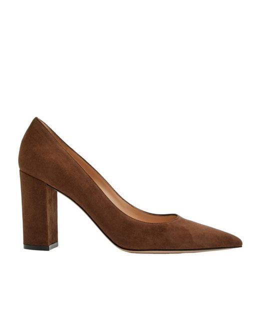 Gianvito Rossi Brown Suede High Heels