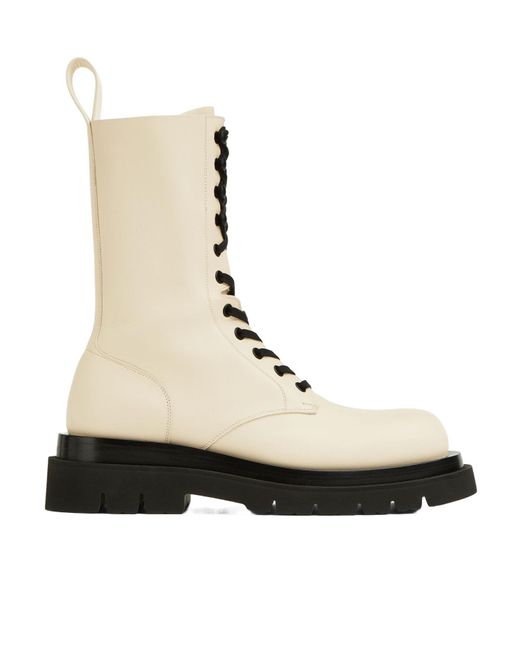 Bottega Veneta Natural Lug Leather Boots