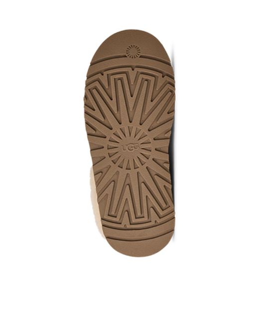 Ugg Brown Tazzelle Logo Patch Slippers