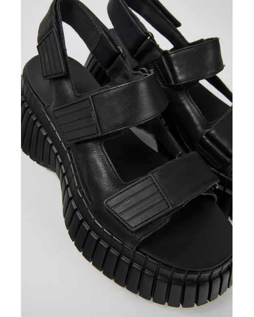 Camper Black Bcn Platform Sandals