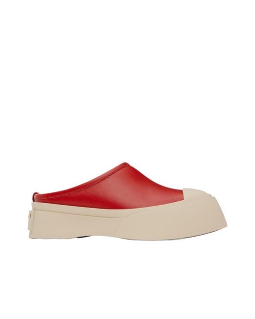 Marni Pablo Sabot Mules in Red | Lyst