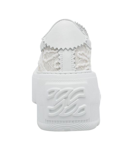 Casadei White Liberty Nexus Platform Sneakers