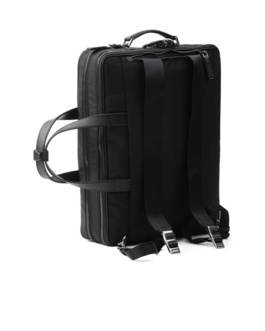 Prada Black Re-Nylon Zipped Laptop Bag for men