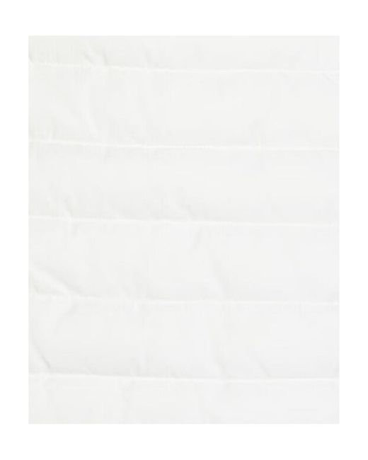 Emporio Armani White Logo Hooded Cotton-Padded Jacket