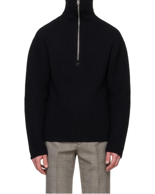 Courreges Black Sweaters for men
