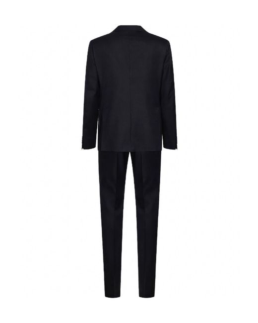 Tagliatore Black Single-Breasted Two-Piece Suit for men