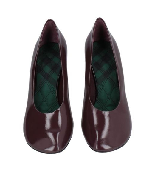 Burberry Black Simple Leather High Heels