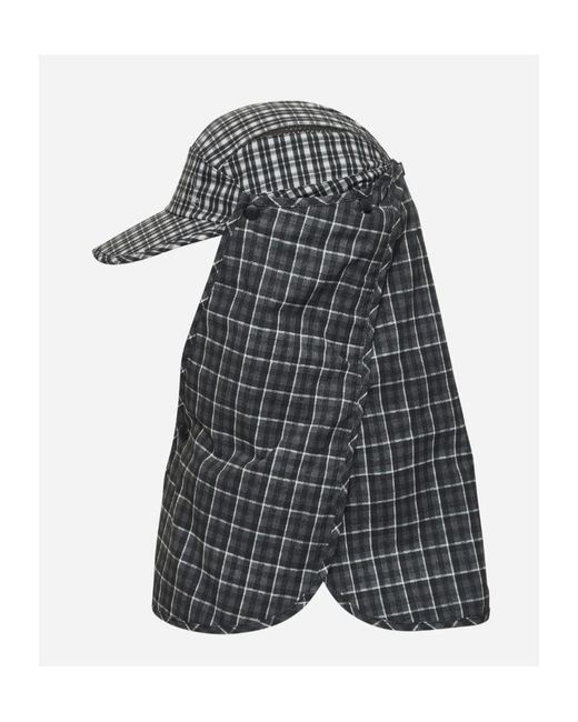 Roa Blue Floweave Plaid Hat for men