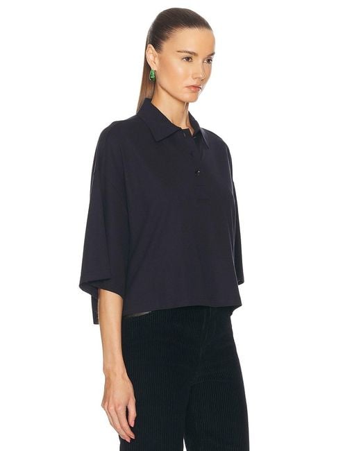 Bottega Veneta Black Short-Sleeved Polo Shirt