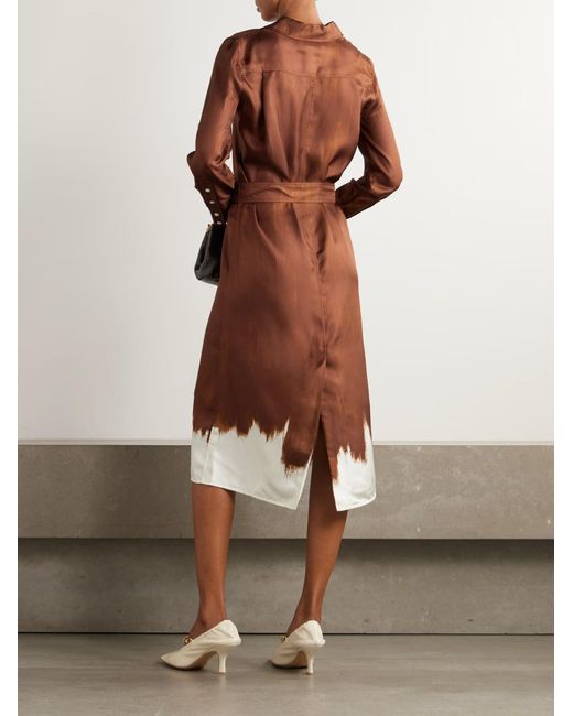 Proenza Schouler Brown Amaya Belted Dress