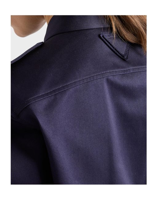 Prada Blue Short-Sleeved Buttoned Shirt