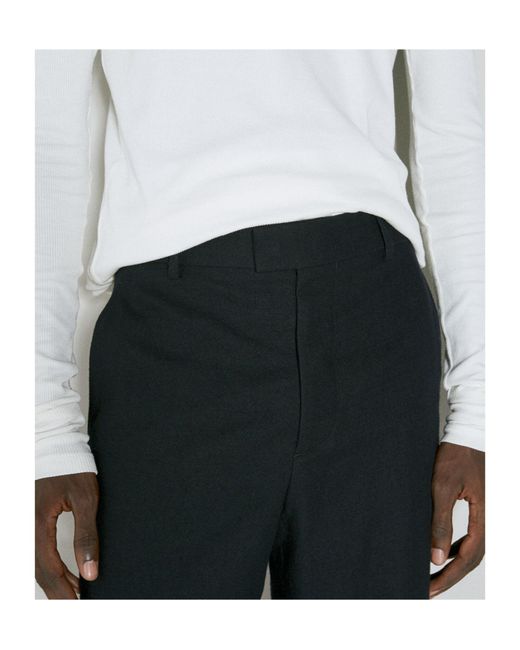 Ann Demeulemeester Black Gaspar Flared-Leg Trousers for men