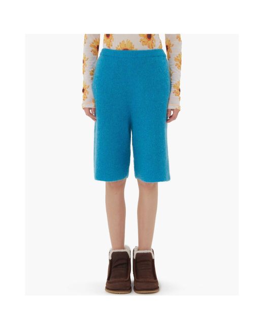 J.W. Anderson Blue Jw Anderson Knitted Bermuda Shorts