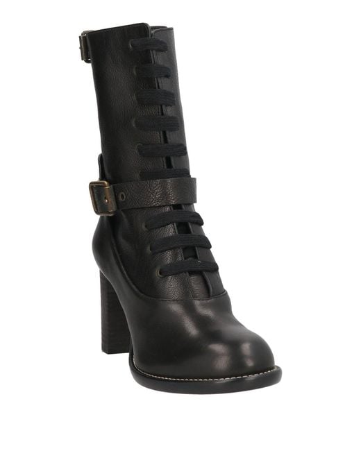 Chloé Black Comfortable Non-Slip Lace-Up Ankle Boots
