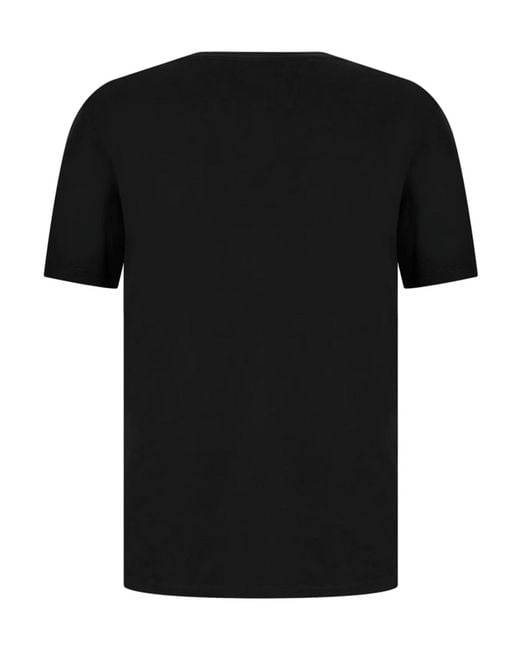 C P Company Black Logo Crew Neck T-Shirt for men