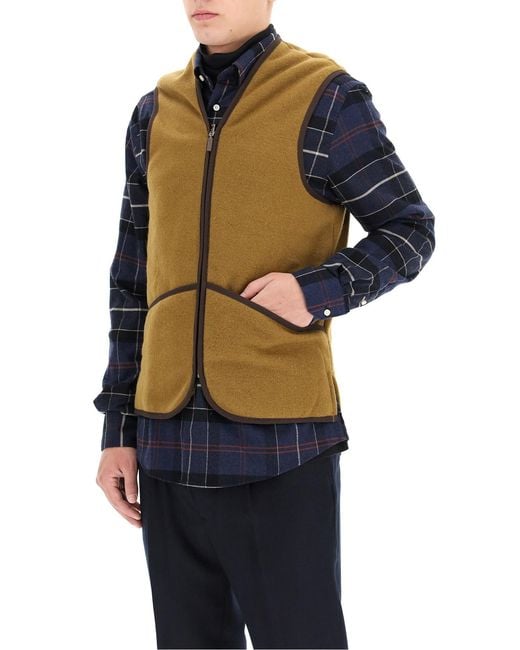 Barbour Brown Zip-Up Padded Gilet for men