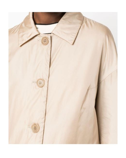 Aspesi Natural Logo Coat