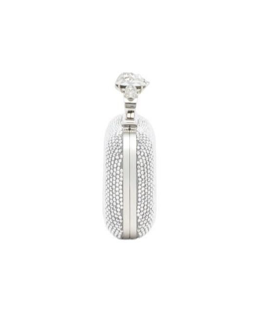 McQueen Gray Knuckle Clutch