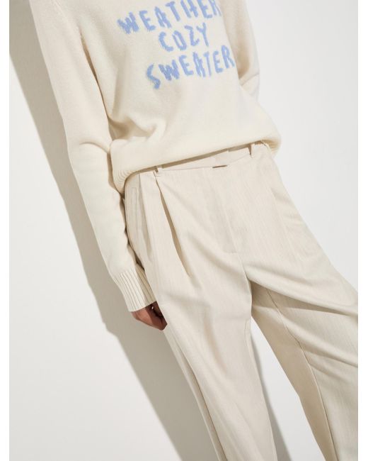 MAX&Co. White Twill Pants