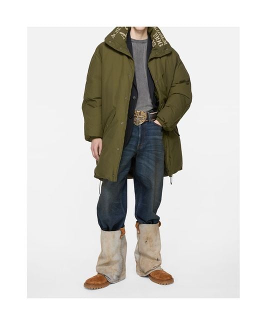Acne Green Down Jacket for men