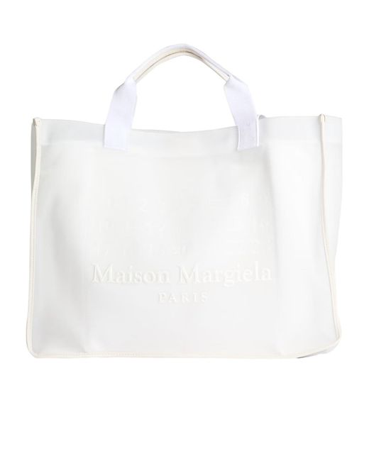 Maison Margiela White Large Simple Handbag