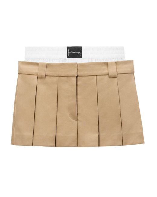 Alexander Wang Natural Pre-Styled Skort