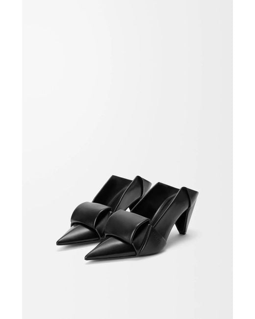 Loewe Black Origami Flap Back Pumps