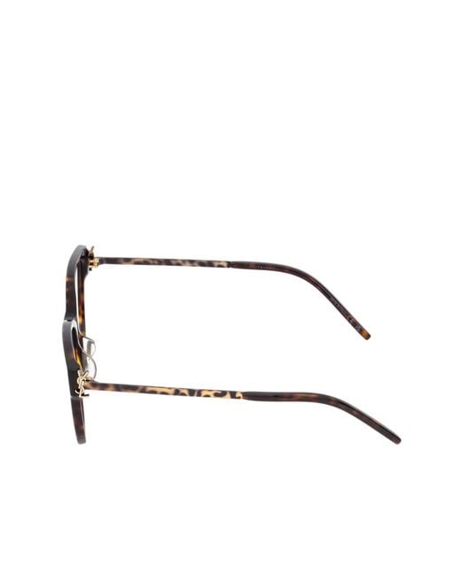 Saint Laurent White Tortoiseshell Pattern Flat Mirror