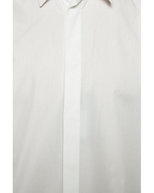 Saint Laurent White Yves Collar Shirt for men