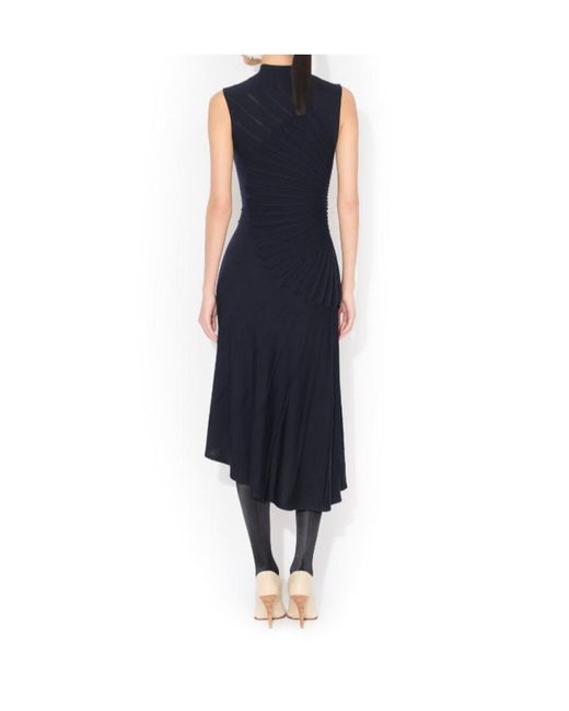 knee length dresses for ladies Fit & Flare Rib Knit Midi Dress