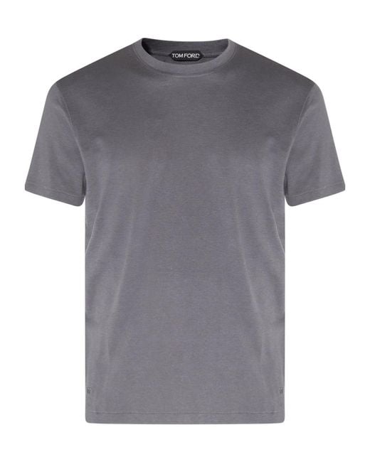 Tom Ford Gray Crew T-Shirt for men