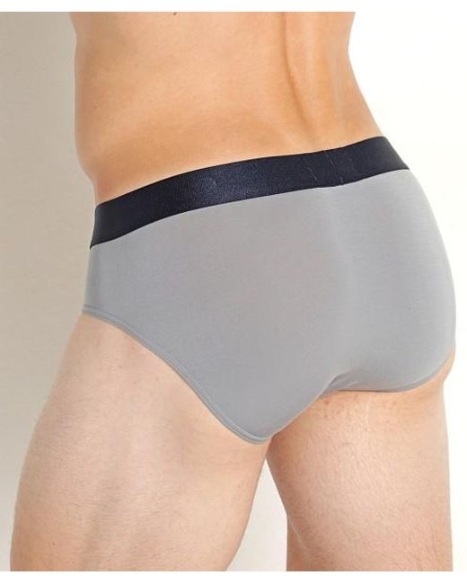 Emporio Armani Blue Elastic Waist Panties for men