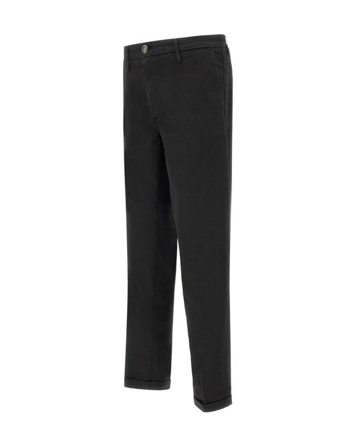 Re-hash Black Mucha Slim-Fit Chinos for men