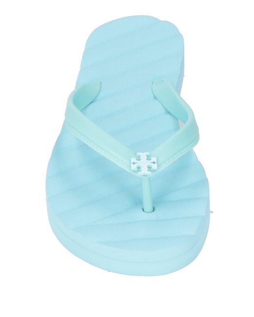 Tory Burch Blue Minimalist Comfortable Non-Slip Flip-Flops