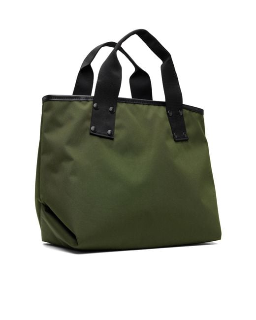 Sacai Green Pocket Medium Tote Bag for men