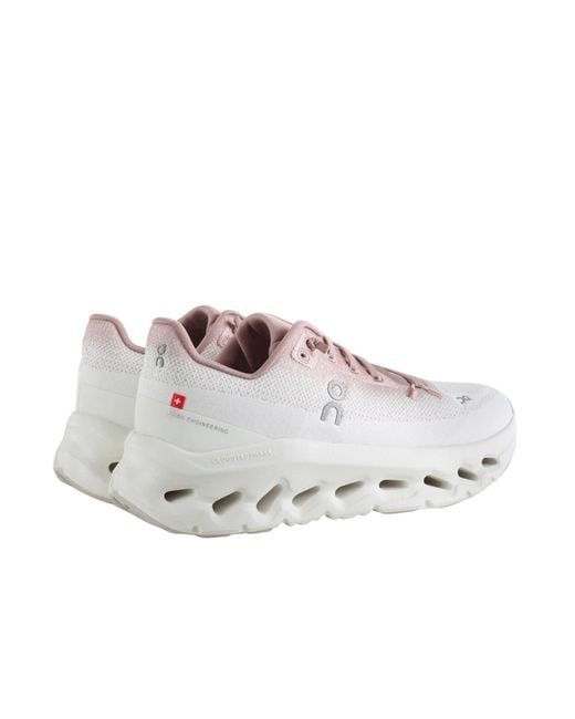 On Shoes Gray Round-Toe Sneakers