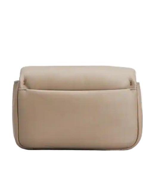 Roger Vivier Brown Logo Engraved Foldover Top Shoulder Bag