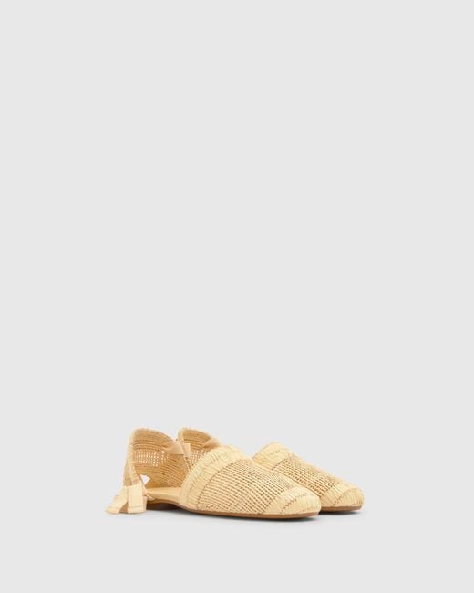 Castaner Metallic Tie Woven Espadrilles