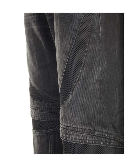 Amiri Black Belt Ring Denim Trousers for men