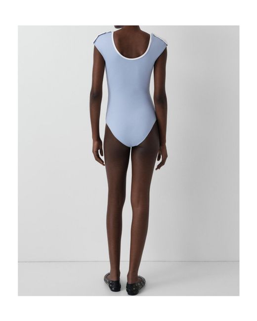 GIMAGUAS Blue Ale Buttoned Swimsuit